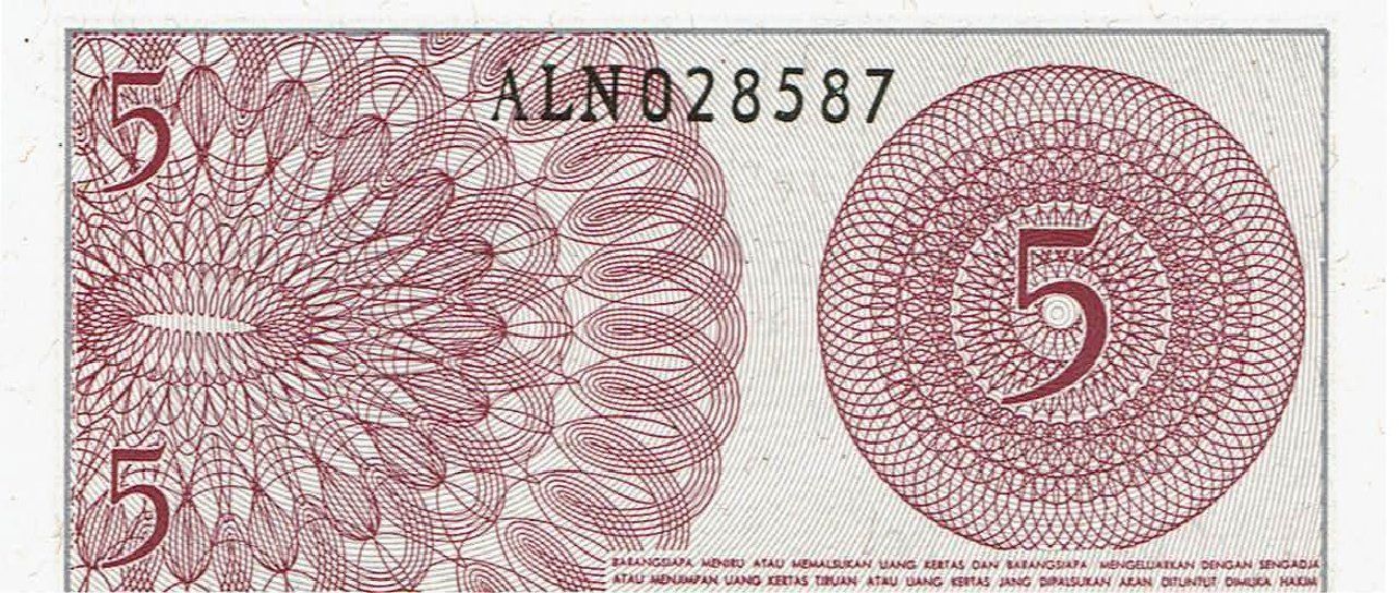Banconote: Indonesien 5 Sen 1964 UNZ – Nuovo (secondo la descrizione) da Steffisburg venduto da ber_8htf 1