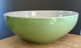 Vintage Rössler Schüssel grün 23 cm Durchmesser