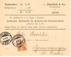 Postkarte - Rasierklingenstempel Zürich 1912