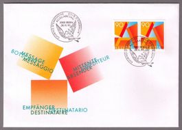 1995_887H3_MARKENHEFT A-POST 90 Rp._illustrierter PAAR-FDC !