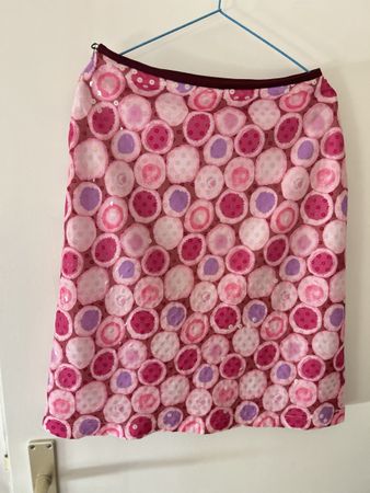 Skirt pink patterned with sequins