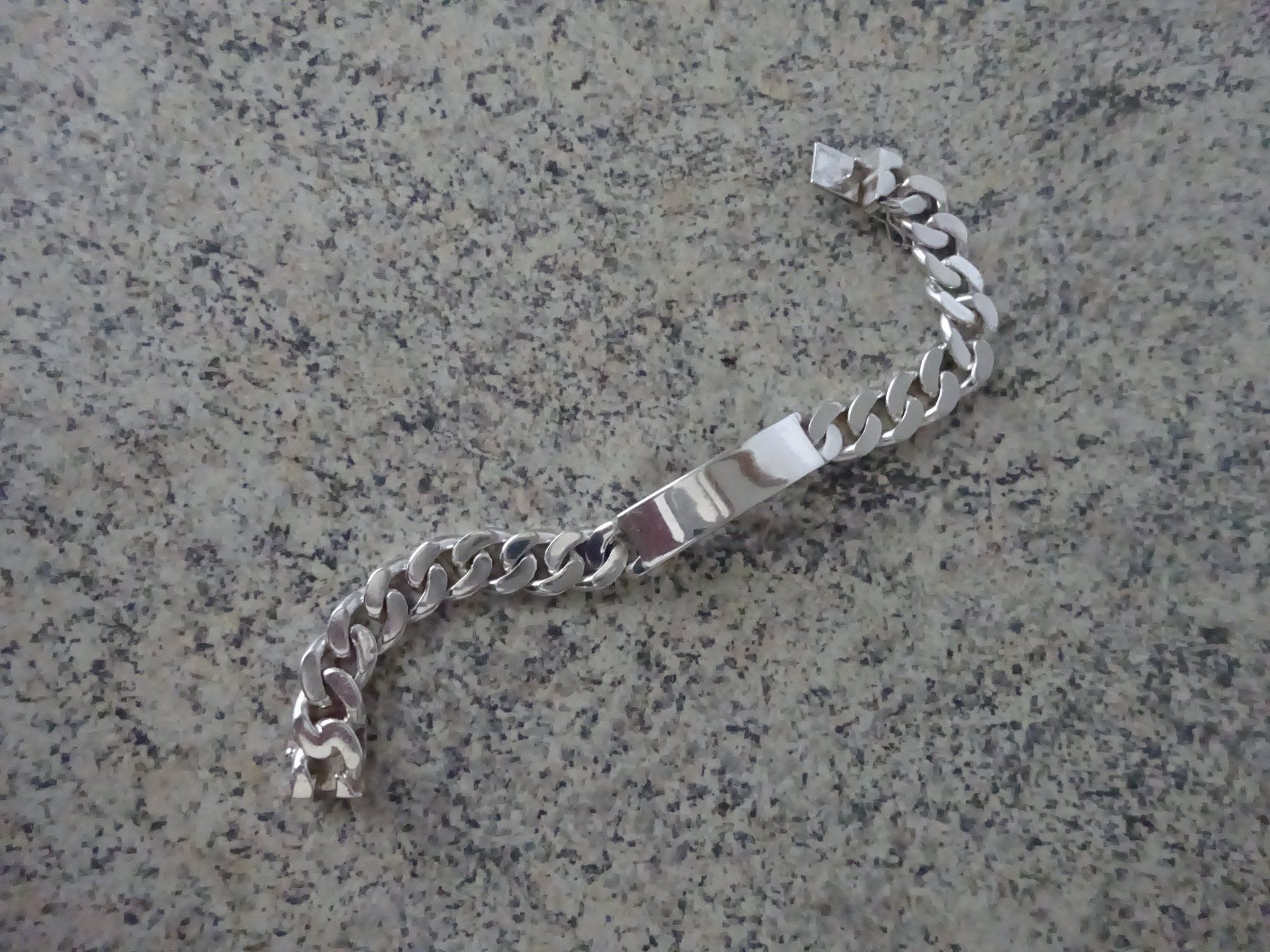Armbänder & -reifen: Rocker Panzer Armband / massiv Silber – Gebraucht aus Esslingen von FetteSchnecke 2