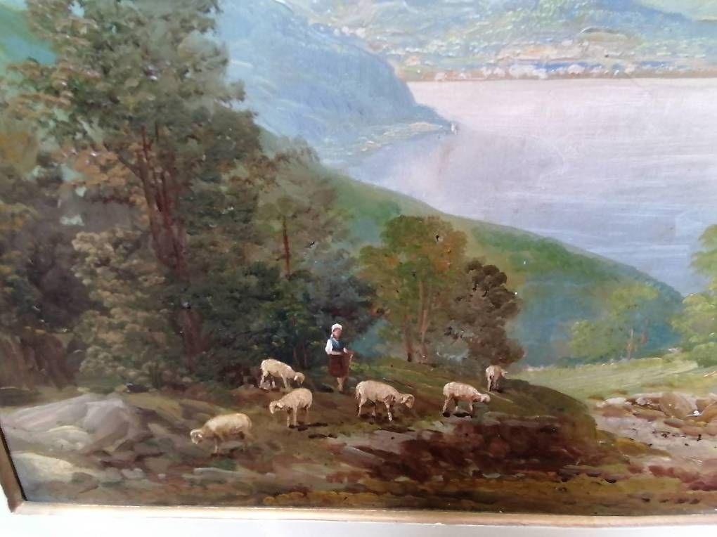 Dipinti: peinture sur panneau de bois, signée. – Usato da St. Maurice venduto da Benoit12 1