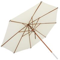 Sonnenschirm Ø4m mit Winddach natural