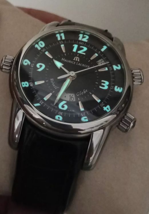 Maurice Lacroix Orologi: Maurice Lacroix Masterpiece Réveil Globe GMT MP6388 – Usato da Boll venduto da BollArtAntik 7