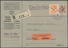 1942 - Bundesverwaltung BVW - Brief - BFr