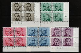 1971 4er-Block Serie Portraits Mediziner ETS