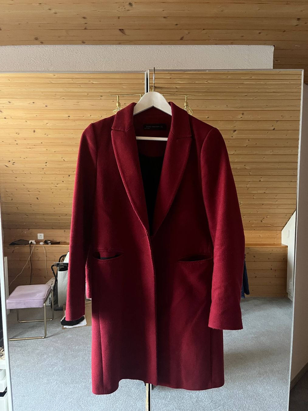 Zara Cappotti: Zara Mantel, Jacke, Gr. S, rot, – Usato da Kriessern venduto da loolah 2