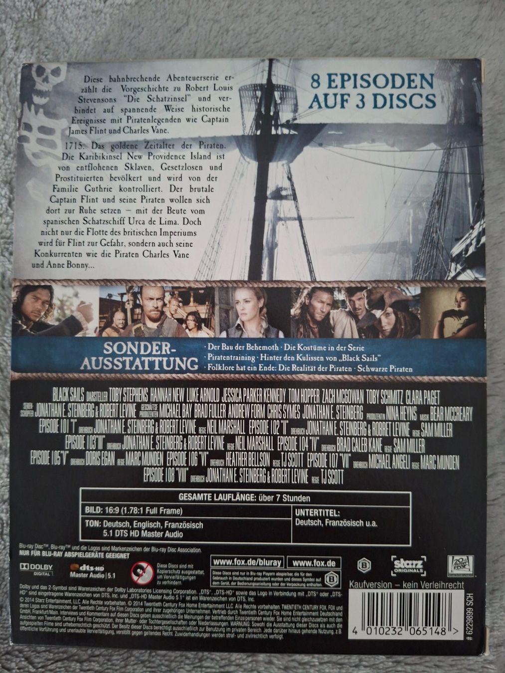 Tutti i DVDs: BLACK SAILS STAFFEL 1 BLURAY ! – Usato da Aesch BL venduto da Burschi59 1