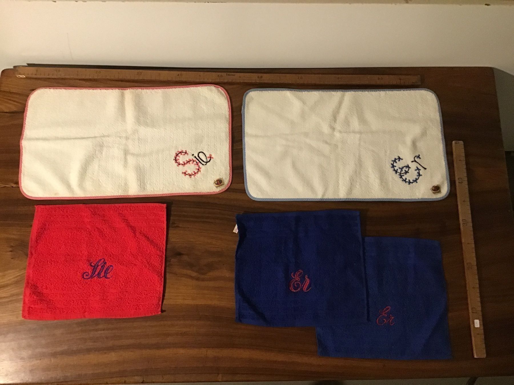 Teli da bagno: 5 Waschlappen 2xSie, 3xEr – Nuovo (secondo la descrizione) da Zuerich venduto da lichti