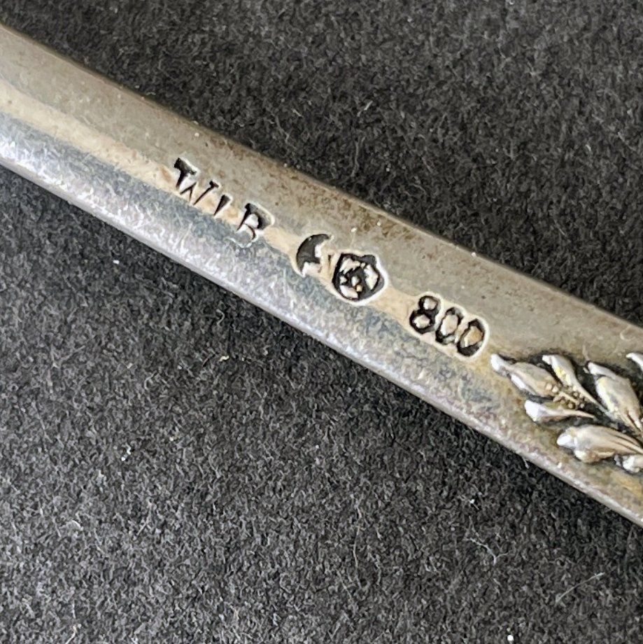 Löffel: 2 antike Servierlöffel Silber 800 - 88g – Gebraucht aus Genève von 200_7gxj 4