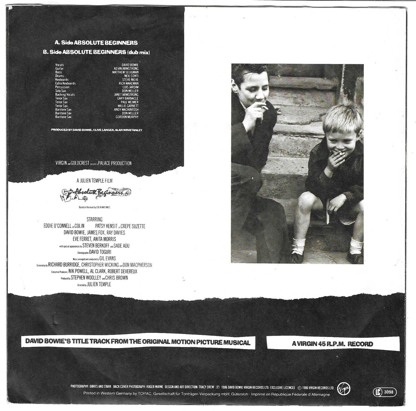 Schallplatten: DAVID BOWIE  -  ABSOLUTE BEGINNERS – Gebraucht aus Bex von Giorgiob 1