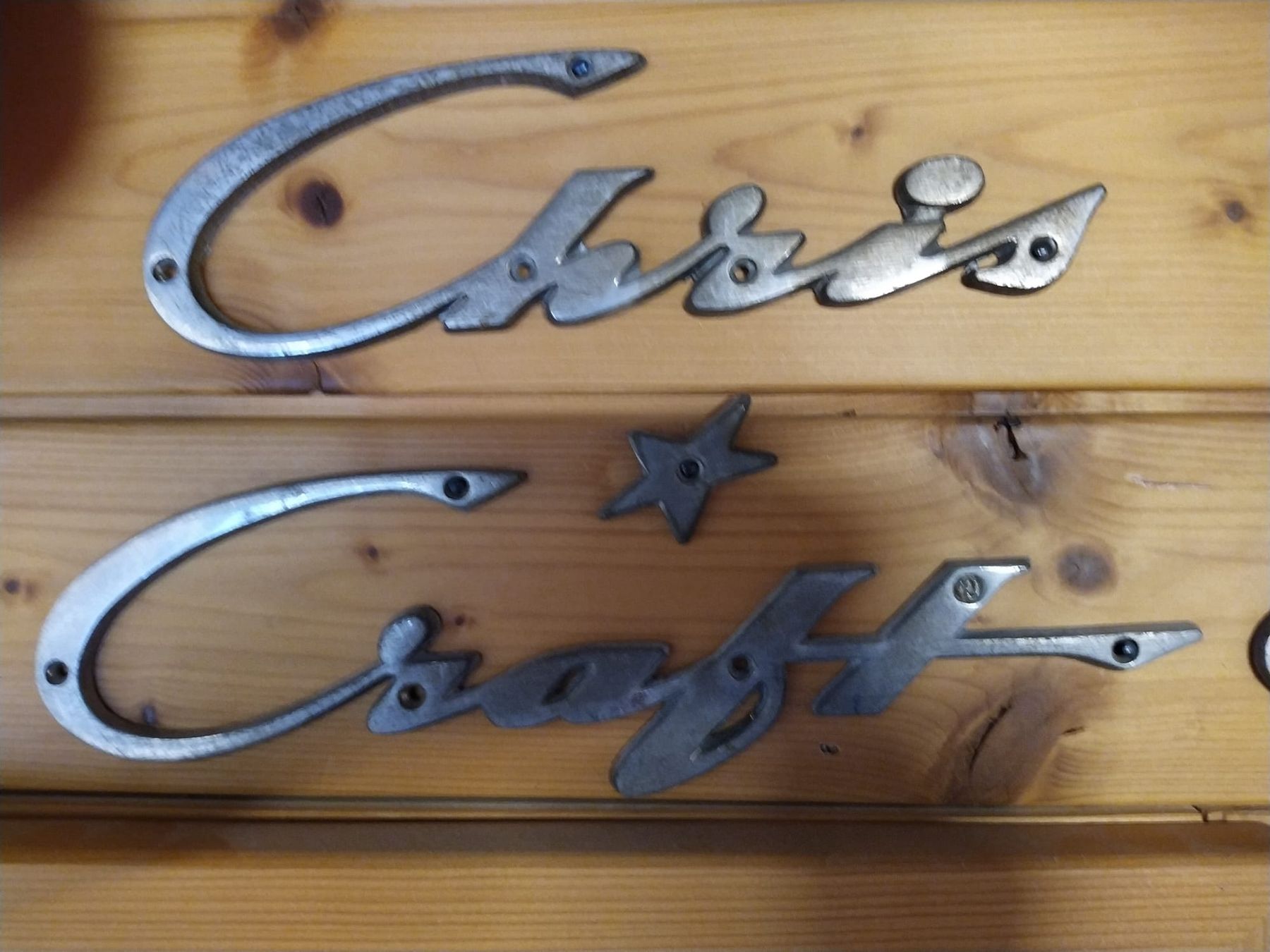 Ecriteaux: Bootsschriftzug "Chris Craft Cavalier" – D'occasion à Meisterschwanden par Hummer21