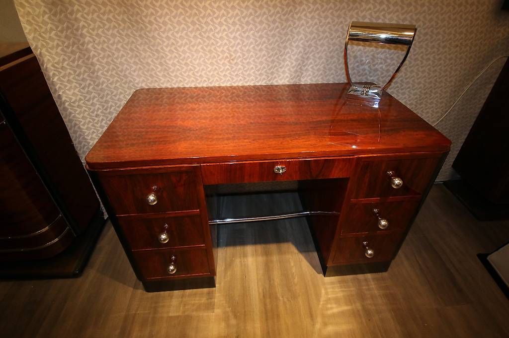 Scrivanie: Bureau art déco en palissandre de Rio  – Usato da Mollens VD venduto da espritartdeco 5