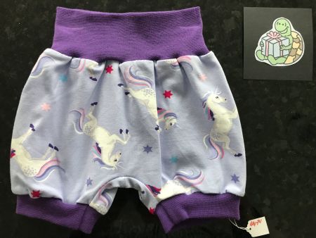 Kurze Pumphose Mitwachshose Einhorn Unicorn Gr. 74/80 NEU
