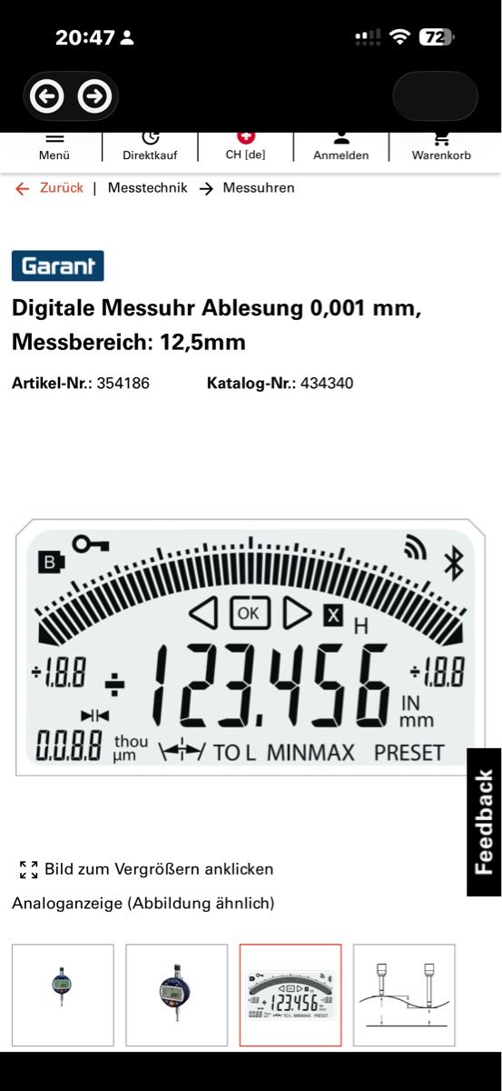 Messen: Garant Digital Messuhr 12.5 mm 0.001 – Neu und originalverpackt aus Altstätten SG von Pandaaa84 5