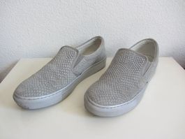 ZIGN - Leder Schuhe silbergrau 40