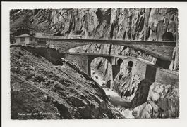 AK ca 1950 Neue und alte Teufelsbrücke