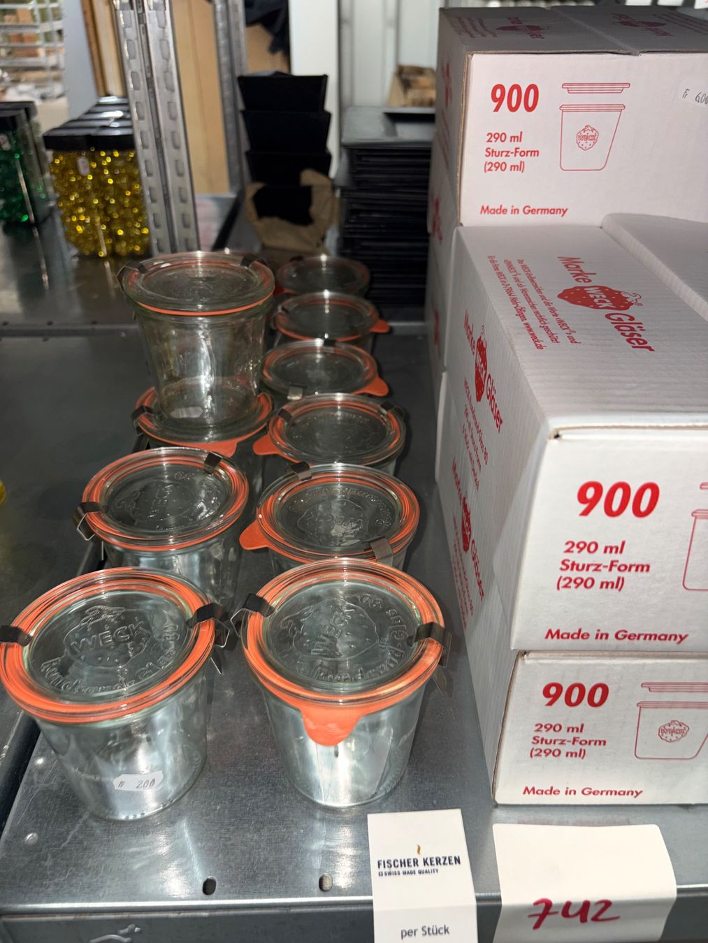 Behälter & Ähnliches: 742 Posten Einmachgläser aus Liquidation – Neu (gemäss Beschreibung) aus Derendingen von Meisterstuecke