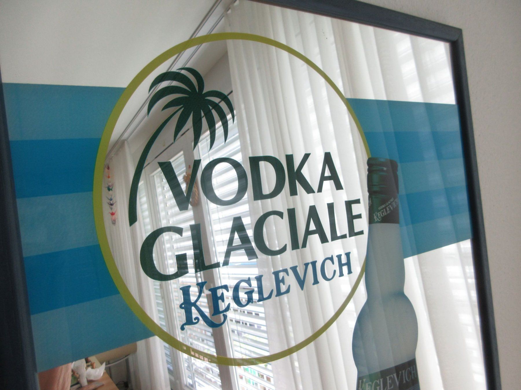 Specchi: Spiegel Keglevich Vodka Glaciale, Werbespiegel – Usato da Binningen venduto da tempipassati 1