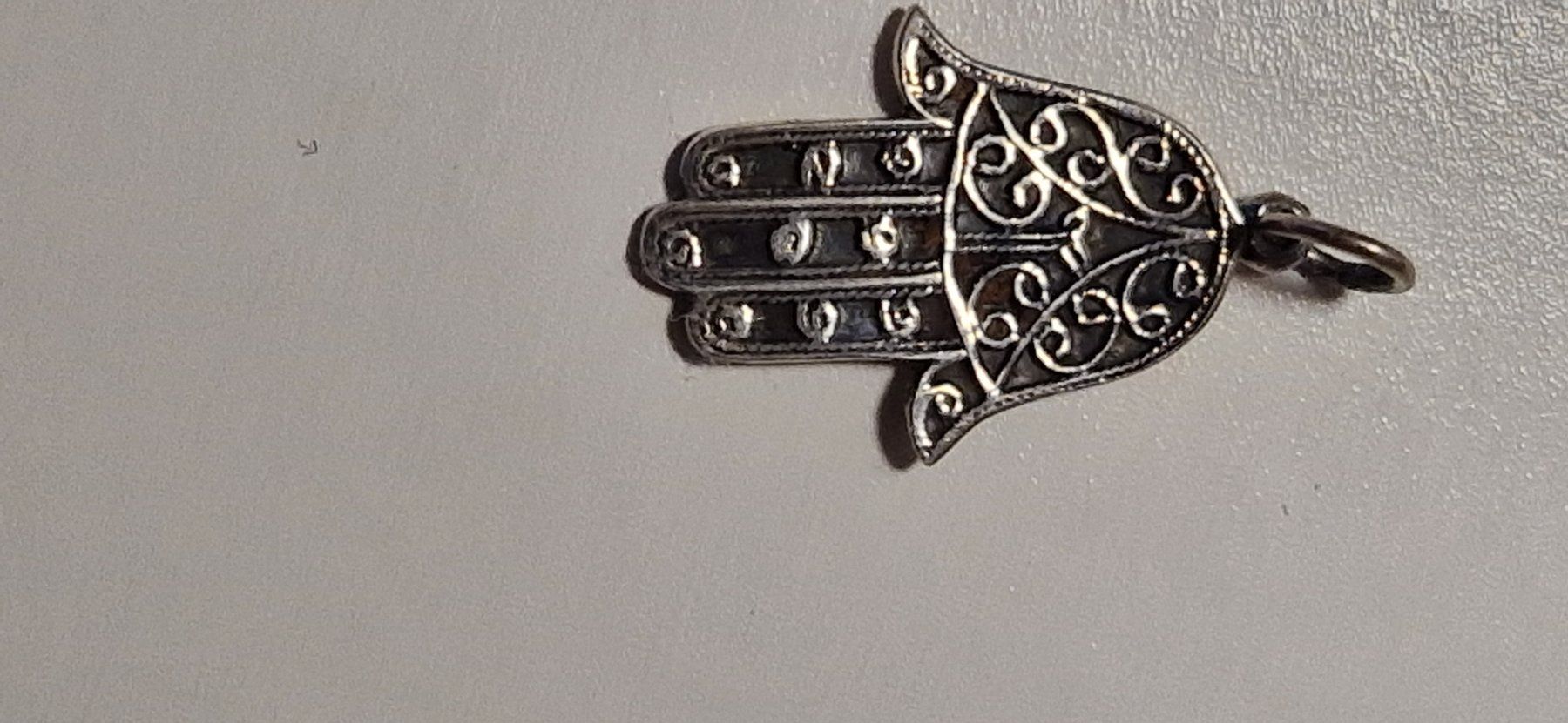 Ciondoli: Silberanhänger Hand Fatimas Silber 925 – Usato da Dorf venduto da Echo_Elements 4