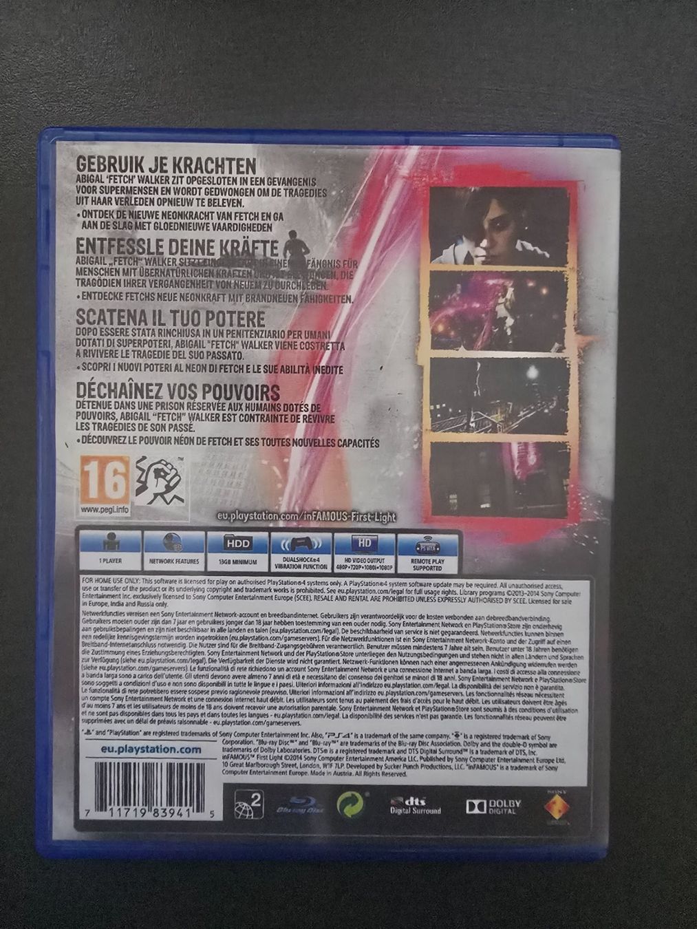 Sony Jeux: Infamous First Light für PS4 – D'occasion à Chur par 1996hiphop 1