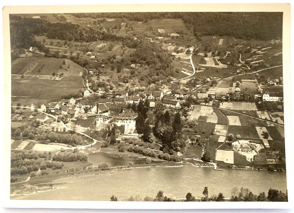 Biberstein Luftaufnahme um 1930 (Gebraucht) in Aarau Rohr für CHF 15 ...