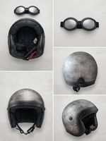 Motorradhelm mit Brille Grösse L neuwertig