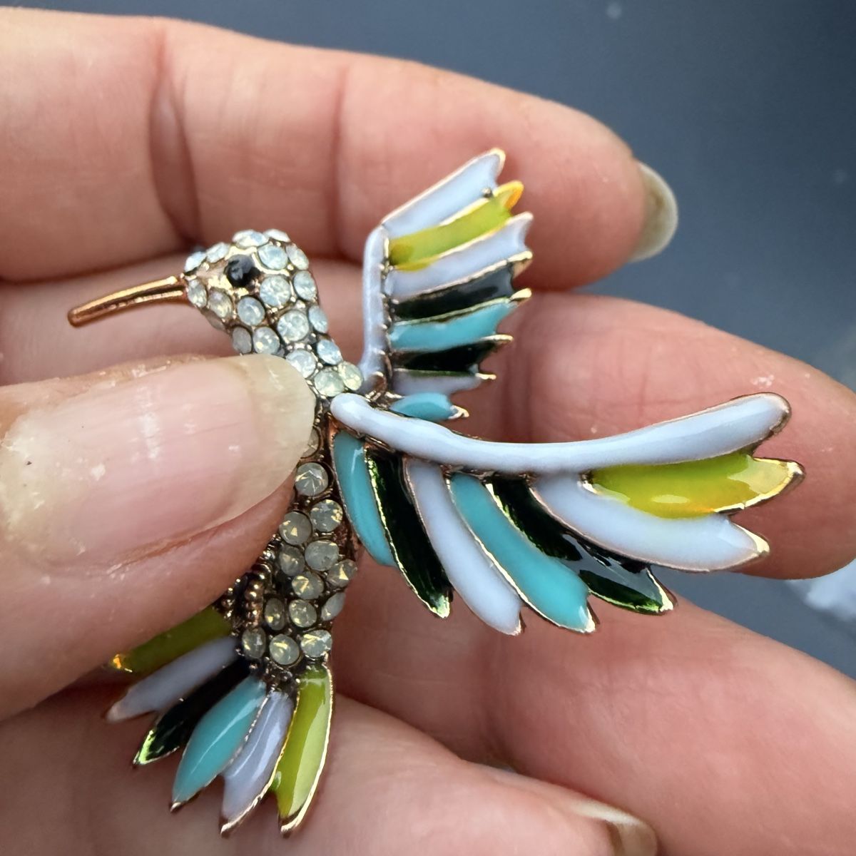 Broches & Aiguilles: Wunderschöne Brosche - Kolibri, neu – Neuf avec emballage d'origine à Ebikon par elischka 1