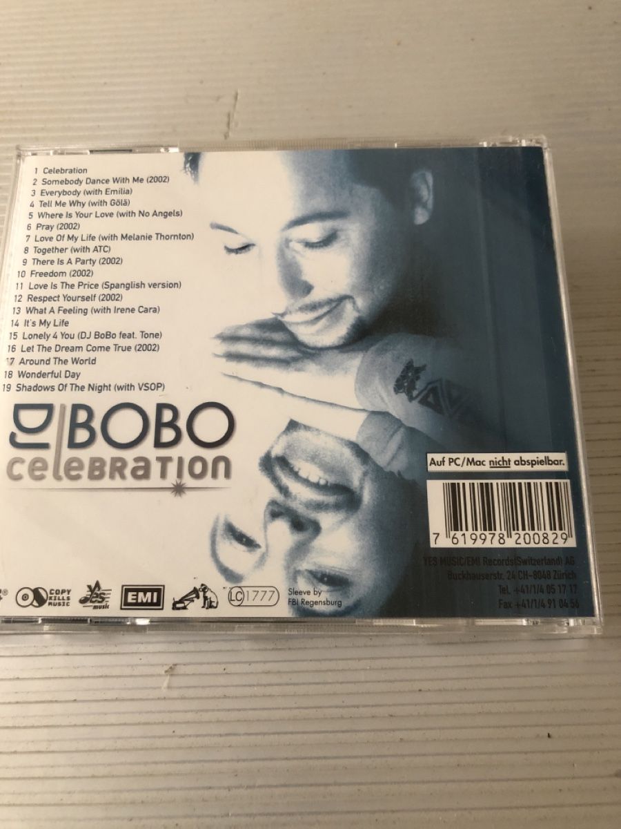 CD: DJ Bobo Celebration CD 2002  – Usato da Flaach venduto da rubo7 1