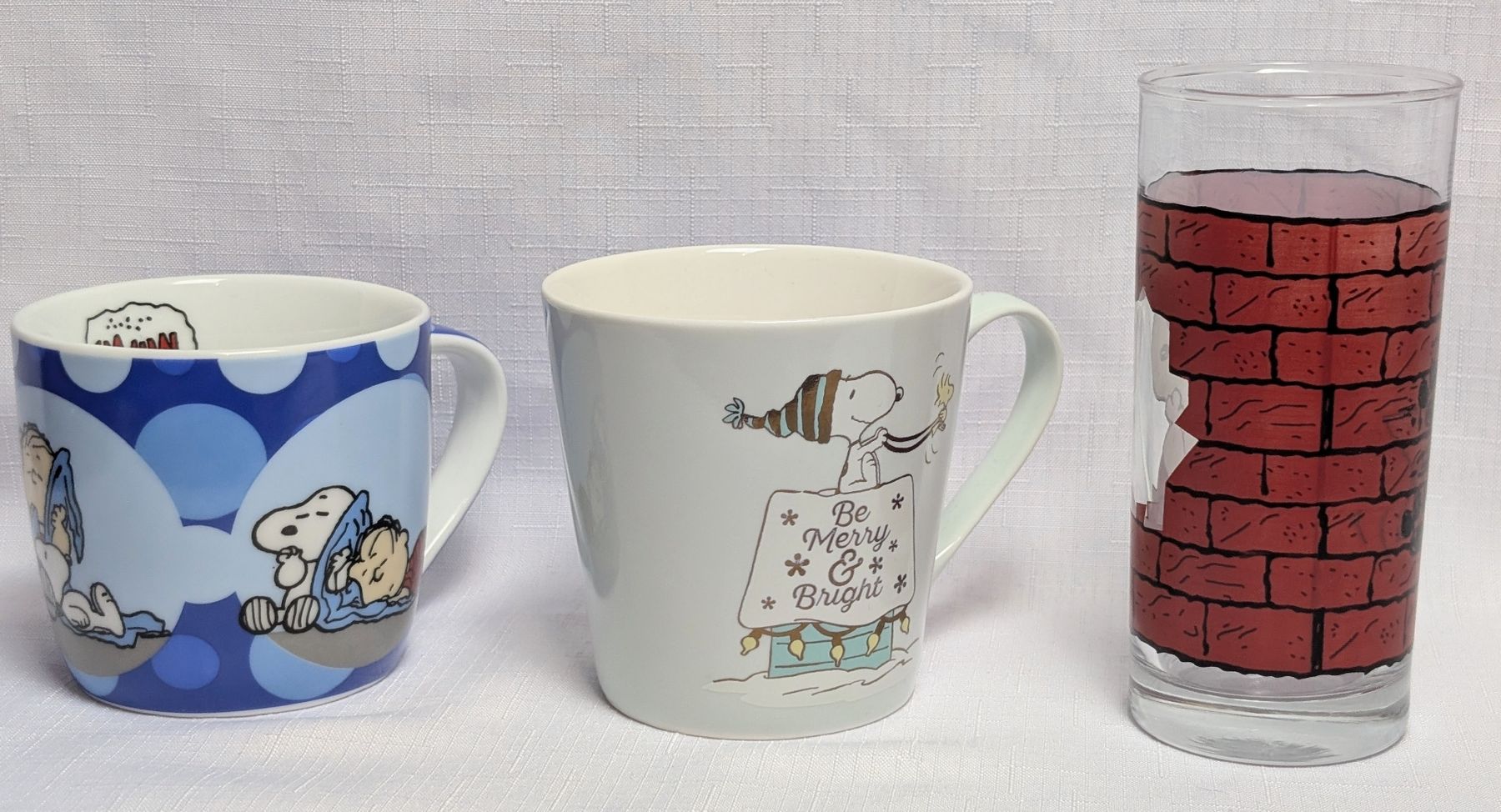 Tassen: 2x Tassen & 1x Glas - The peanuts - Snoopy – Neu (gemäss Beschreibung) aus Wängi von ABIZONE-86 2