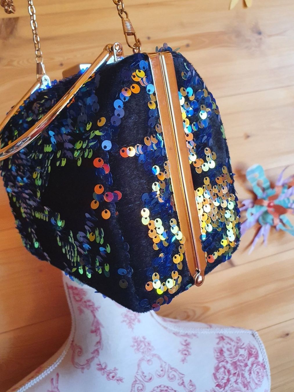 Borse da donna: Sac pochette - clutch à sequins – Nuovo (secondo la descrizione) da Corbeyrier venduto da Lalaland99 7