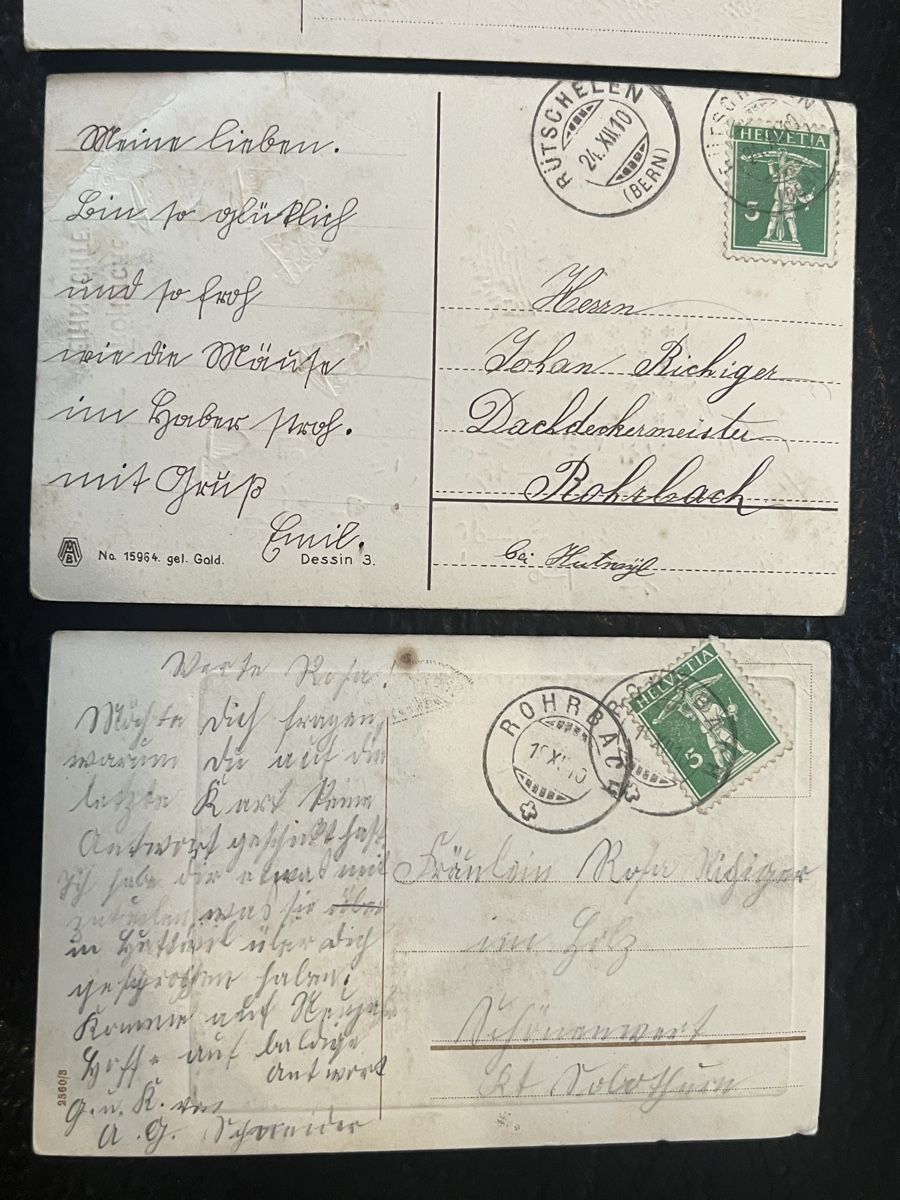 Cartoline: 6 aWeihnachtskarten antik 1910 – Usato da Laufen venduto da Belezza 8