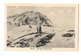 AK ca. 1920 Mürren, Auf dem Allmendhubel, belebt, wie Neu 🤩