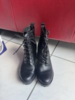 Schwarze Schnürstiefel Herbst Stiefel