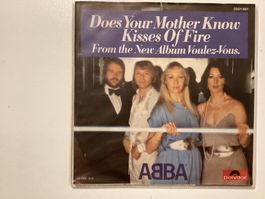 Abba Single - Does Your Mother Know / Kisse Of Fire