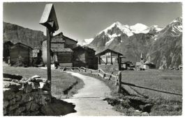 AK Grächen, Dorfpartie 1964