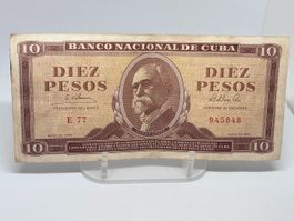 10 Pesos Cubani 1965