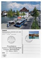 Luzern Hirschengraben Letzttag Post Trolleybus VBL Volvo B58