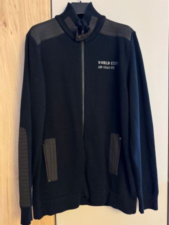 Cárdigan noir homme World EXP taille L, presque neuf!