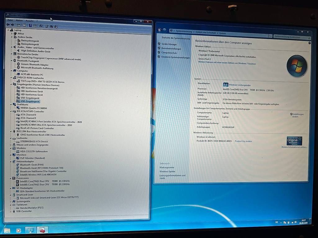 Dell Portables: Dell Precision M6300 mit Tasche/Rucksack – D'occasion à Urswil par agcm10 2