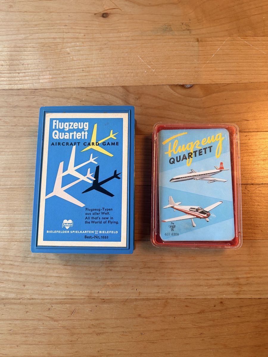 Giochi: 2 alte Flugzeug Quartett Spiele  – Usato da Wabern venduto da Housi78