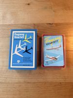 2 alte Flugzeug Quartett Spiele 