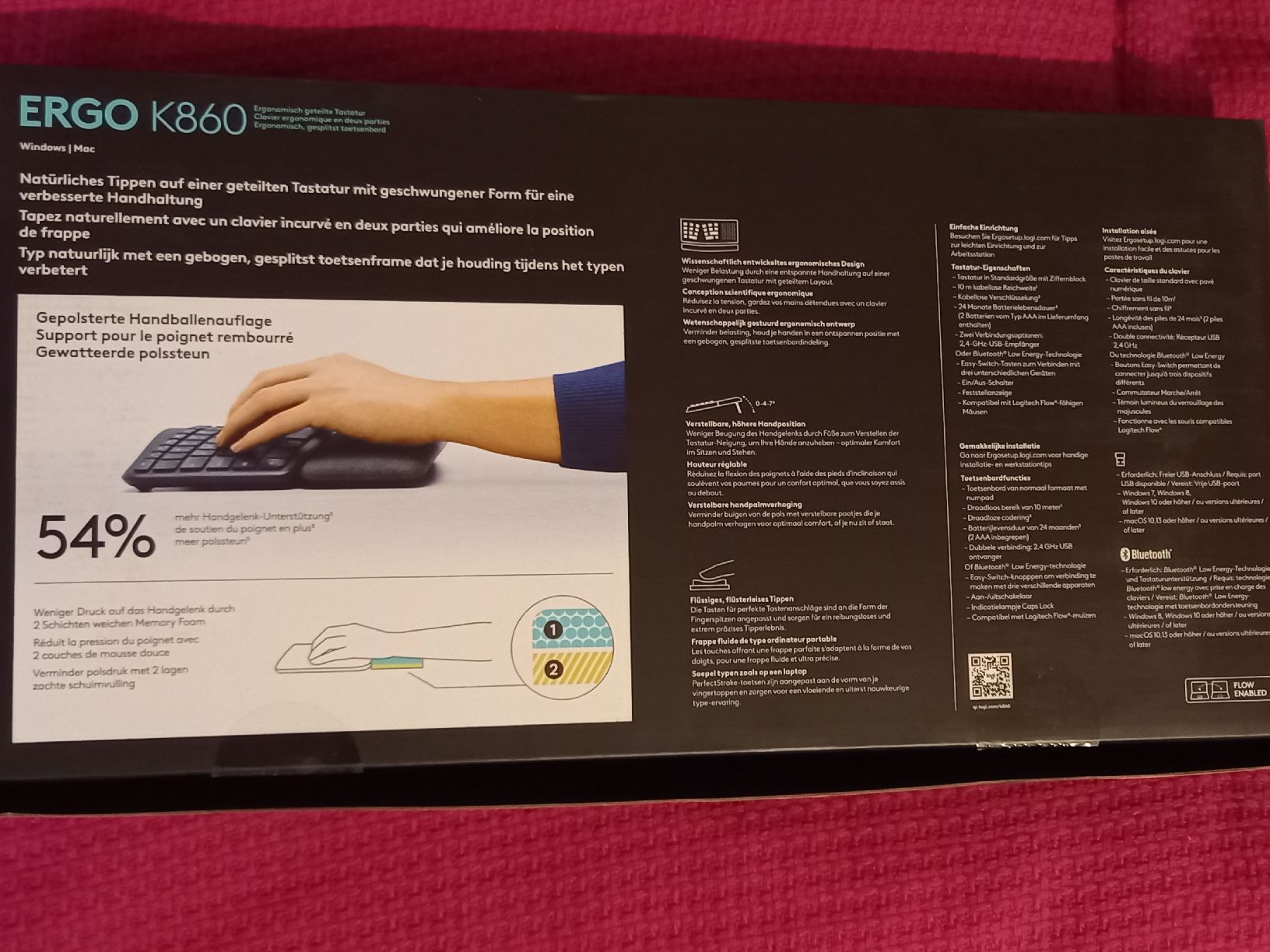 Logitech Tastiere: Ergonomische Computertastatur Logitech neuwertig – Nuovo e nell'imballaggio originale da Basel venduto da Teddyfan92 4