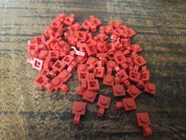 lego 61252 lot de 60 pièces Red Plate, Modified 1 x 1 with O