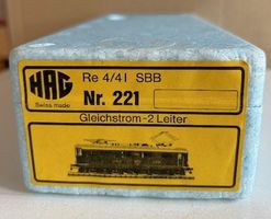 HAG Nr. 221, SBB Lok Re 4/4 I,  2.Serie, H0, DC analog