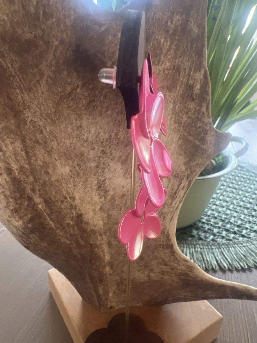Orecchini pendenti & Orecchini a lobo: Pinke Blumenohrringe – Nuovo (secondo la descrizione) da Seon venduto da Sunny-Schmuck78 2
