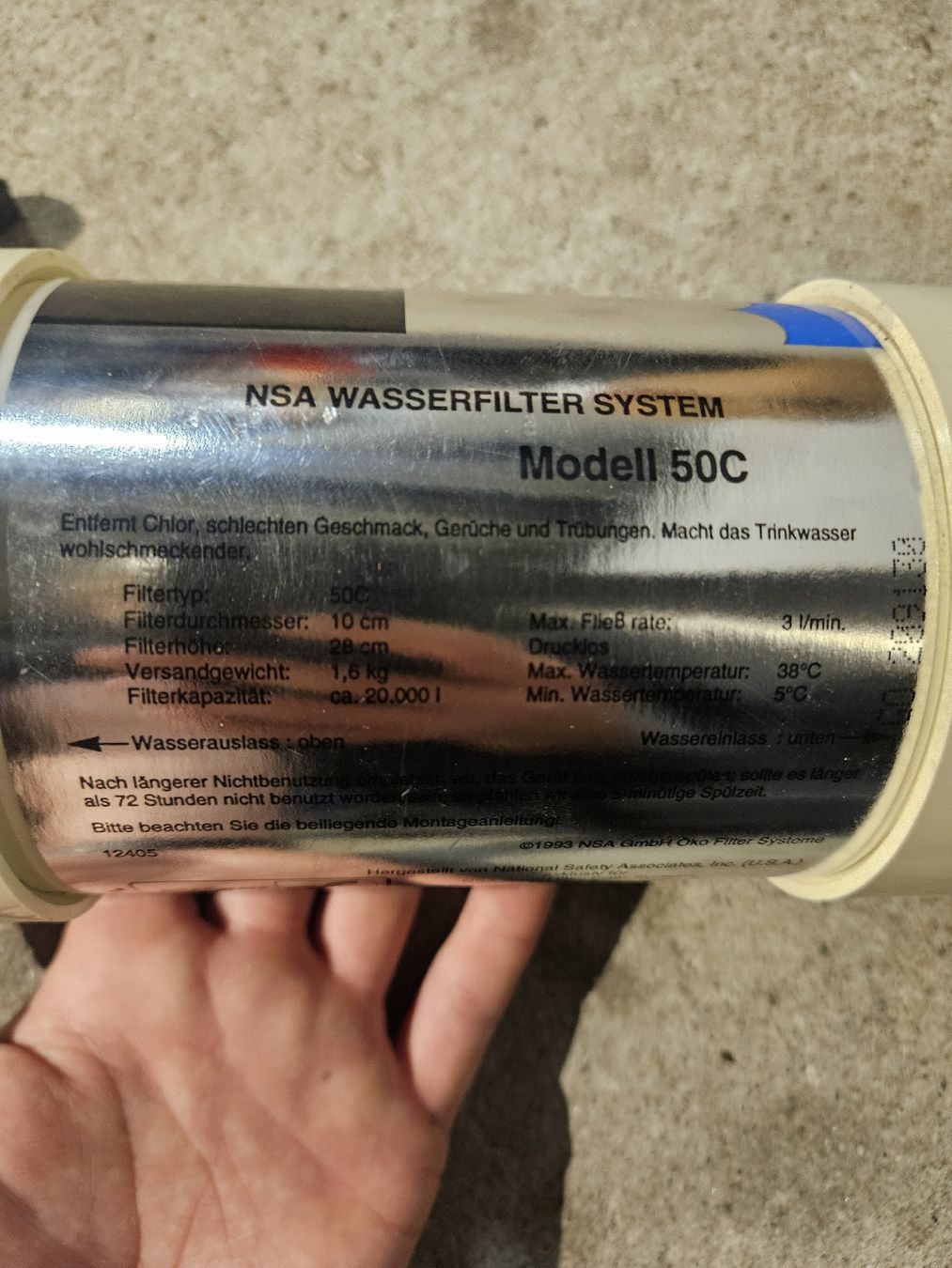 Sanitari: NSA Wasserfilter System Modell 50C - Top Zustand! – Nuovo (secondo la descrizione) da Naters venduto da fab_2zx8 3
