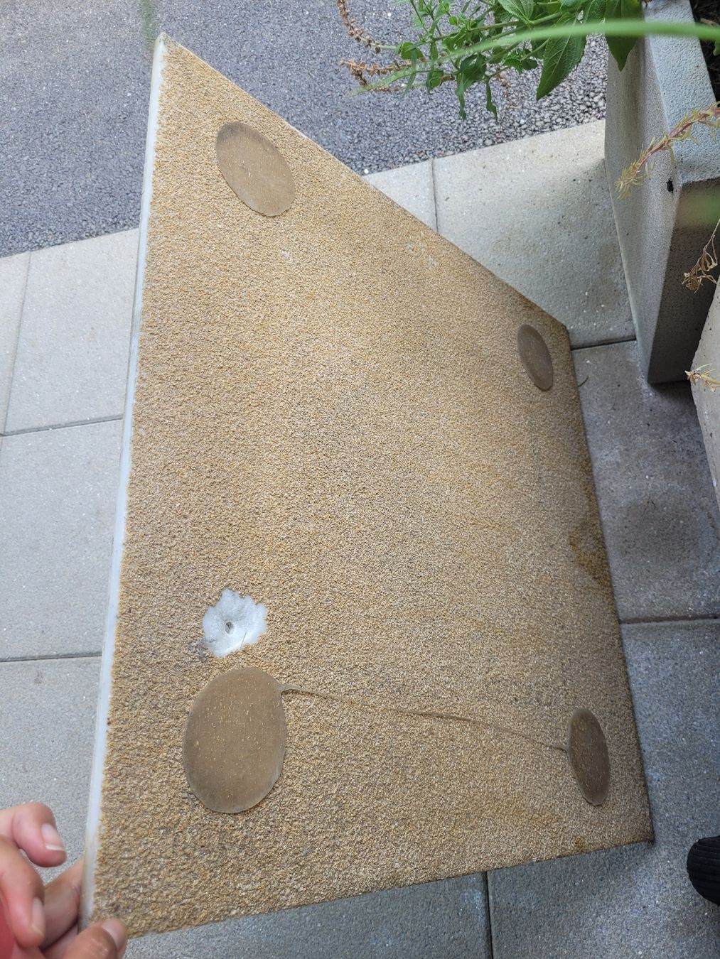 Piatti di portata: Marmorplatte mit Mosaikrand ca. 50x50cm gebraucht – Usato da Hünenberg venduto da nviert 4