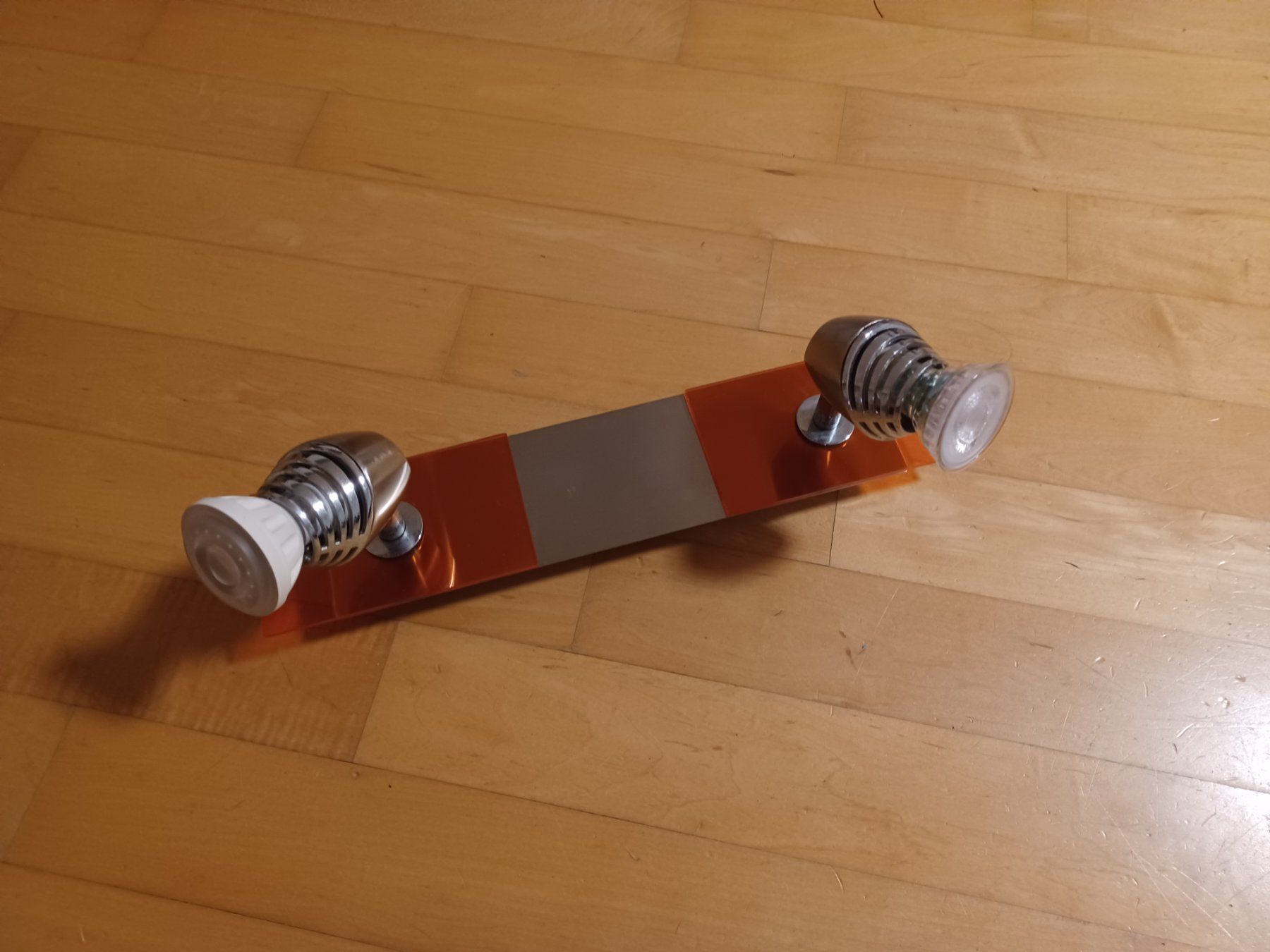 Lampadari & plafoniere: Decken Spot Lampe Chrom mit Orange Glas – Usato da Inwil venduto da jerome03 1